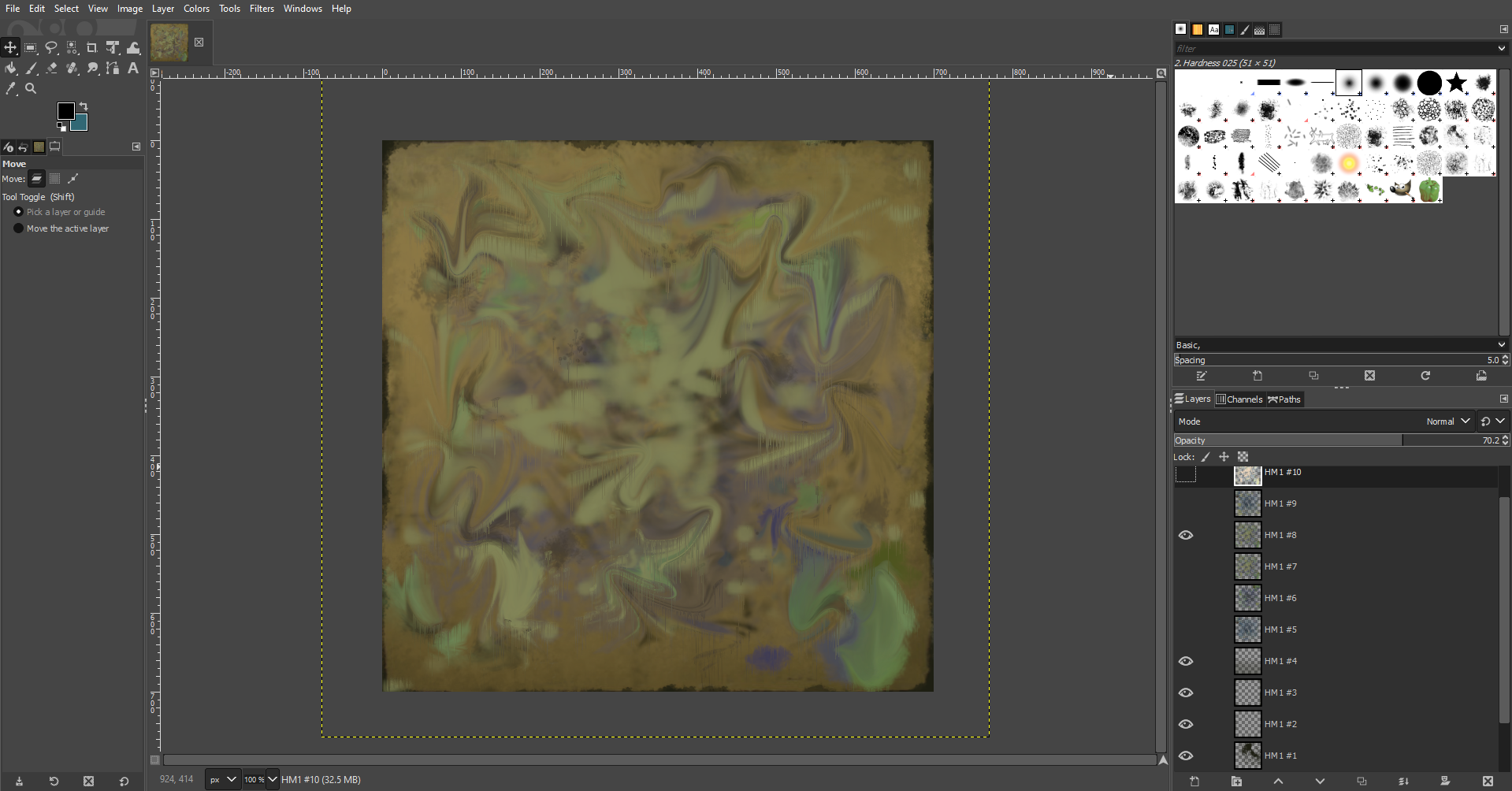 One of the textures used in the project