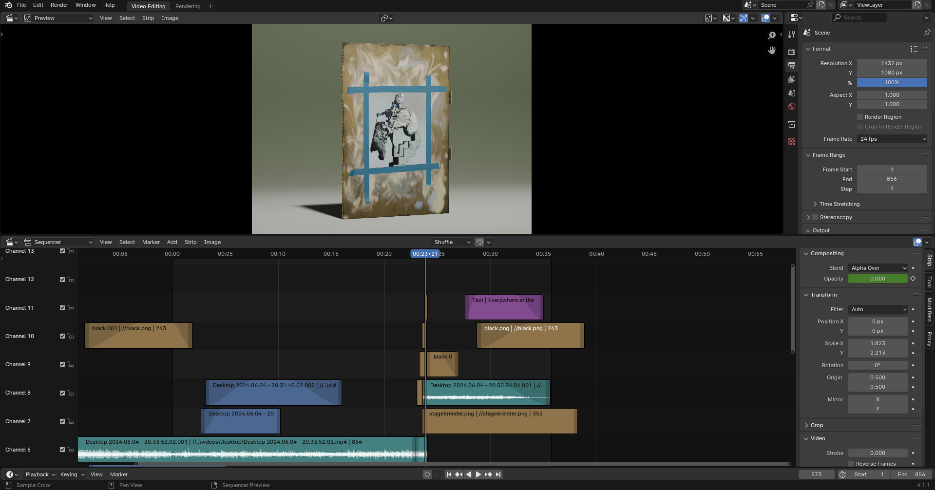 the blender video editor